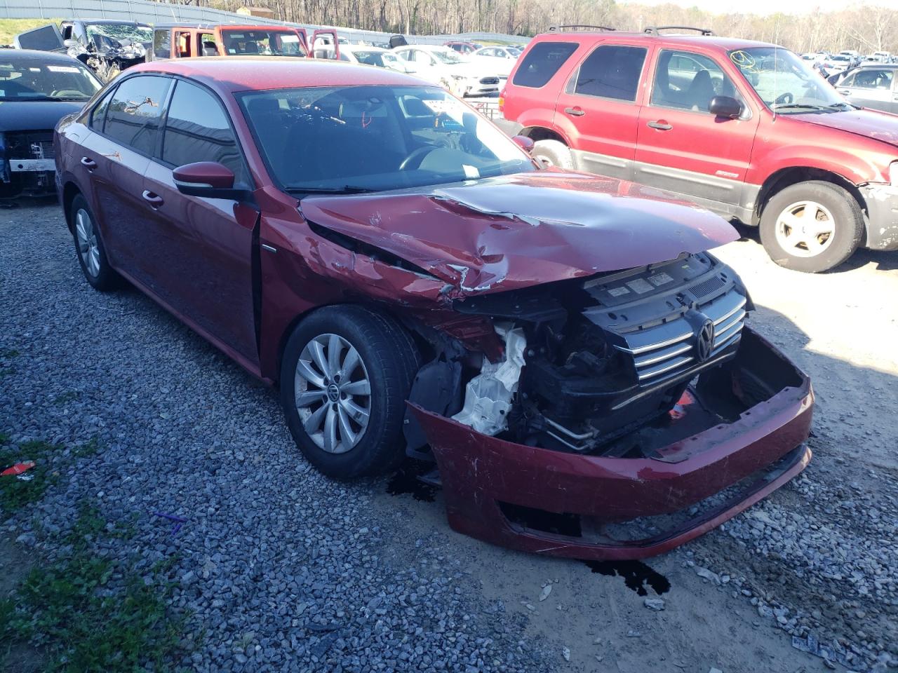 Photo 1 from auction – 2015 VOLKSWAGEN PASSAT S with VIN 1VWAT7A31FC032540