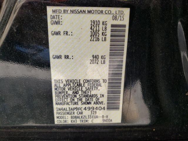 Photo 10 from auction – 2015 NISSAN ALTIMA 2.5 with VIN 1N4AL3AP9FC499404