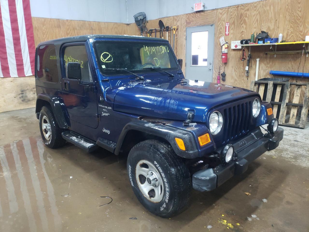 JEEP WRANGLER / 2001 with VIN 1J4FA49S61P345572 - Photo from auction