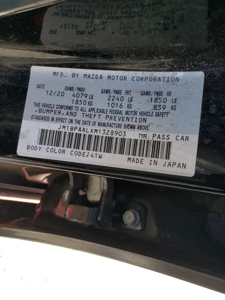 Photo 10 from auction – 2021 MAZDA 3 with VIN JM1BPAALXM1328903