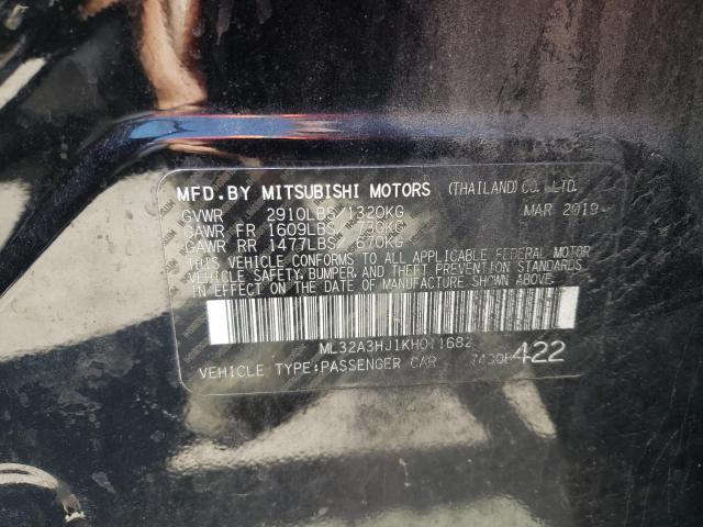 Photo 1 from auction – 2019 MITSUBISHI MIRAGE ES with VIN ML32A3HJ1KH011682