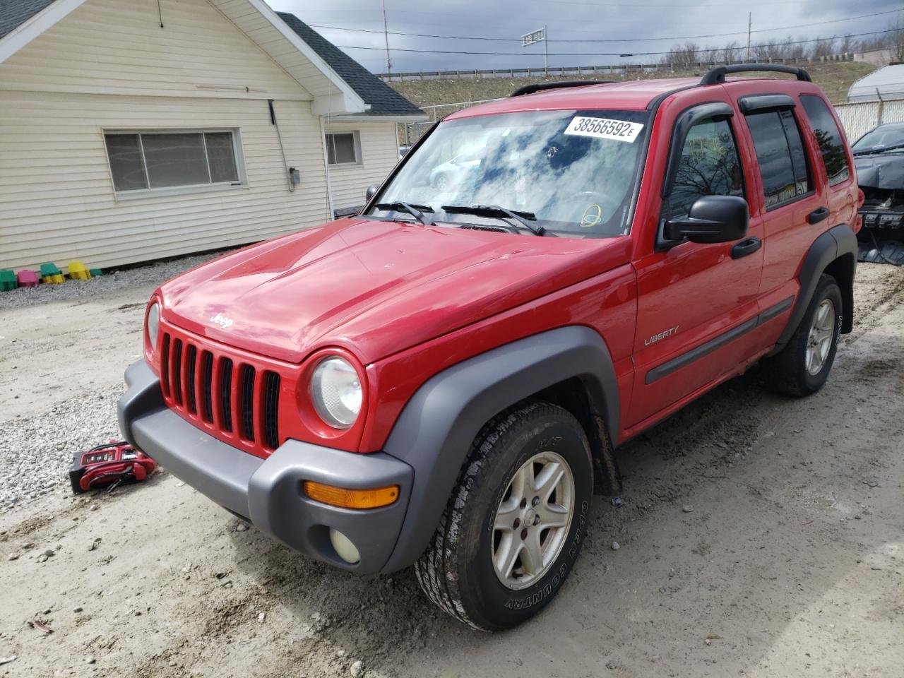 Photo 2 from auction – 2004 JEEP LIBERTY SP with VIN 1J4GL48K44W139547