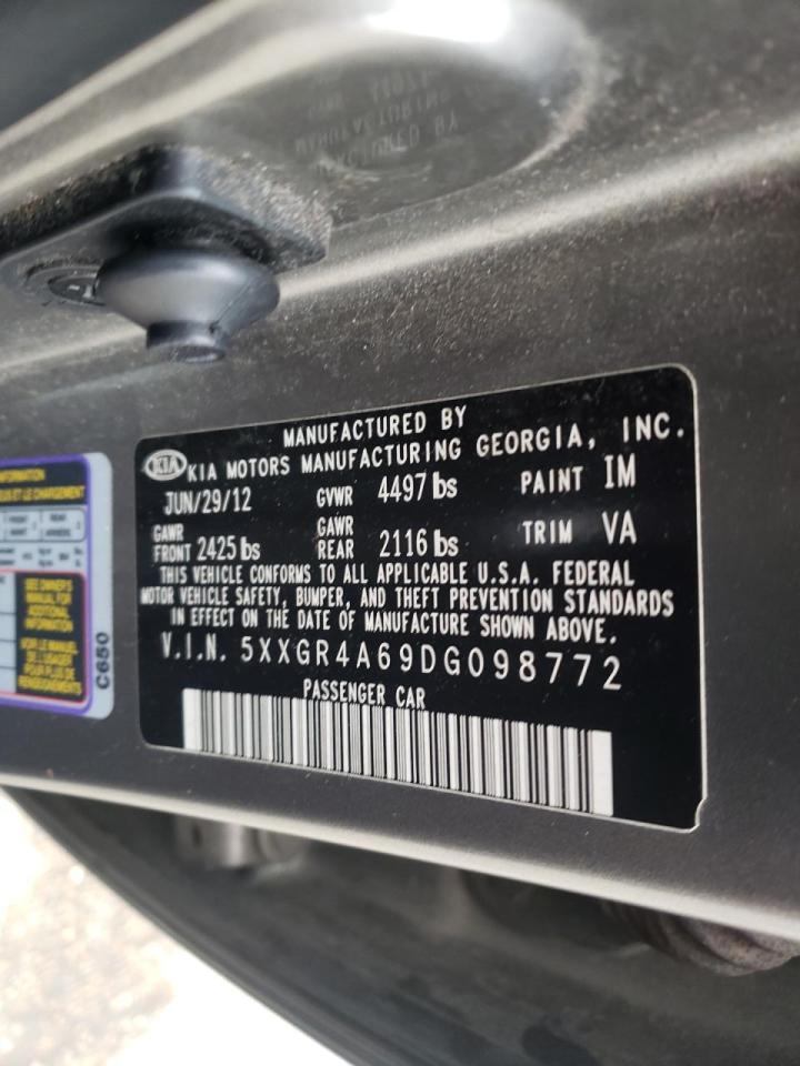 Photo 10 from auction – 2013 KIA OPTIMA SX with VIN 5XXGR4A69DG098772