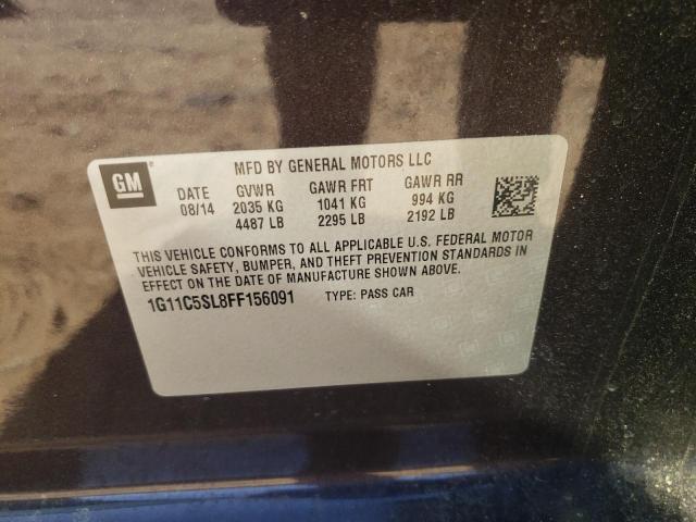 Photo 10 from auction – 2015 CHEVROLET MALIBU 1LT with VIN 1G11C5SL8FF156091