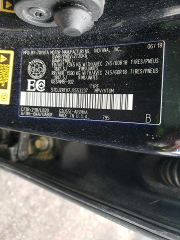 Photo 10 from auction – 2018 TOYOTA HIGHLANDER with VIN 5TDJZRFH7JS553237