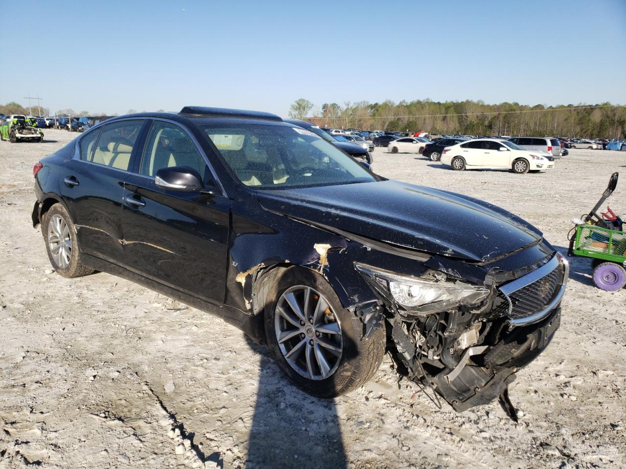 INFINITI Q50 BASE 2015 with VIN JN1BV7AP3FM355022 - Photo from auction