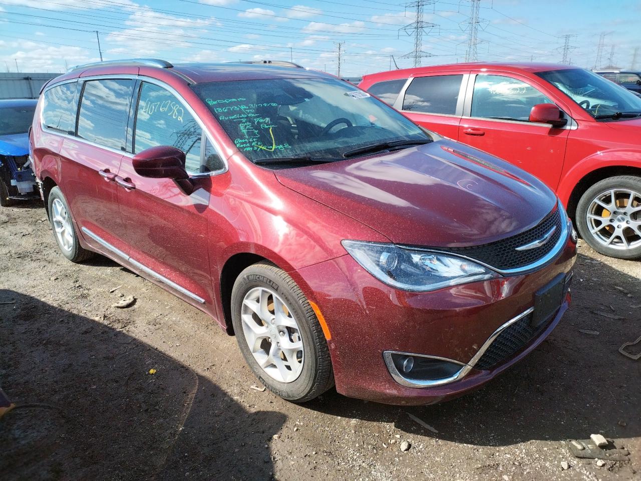 CHRYSLER PACIFICA T 2020 with VIN 2C4RC1EG0LR101088 - Photo from auction