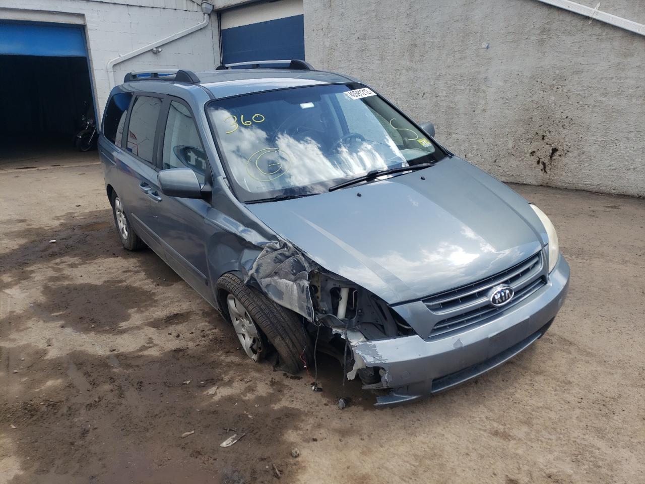 KIA SEDONA EX 2009 with VIN KNDMB233496275264 - Photo from auction