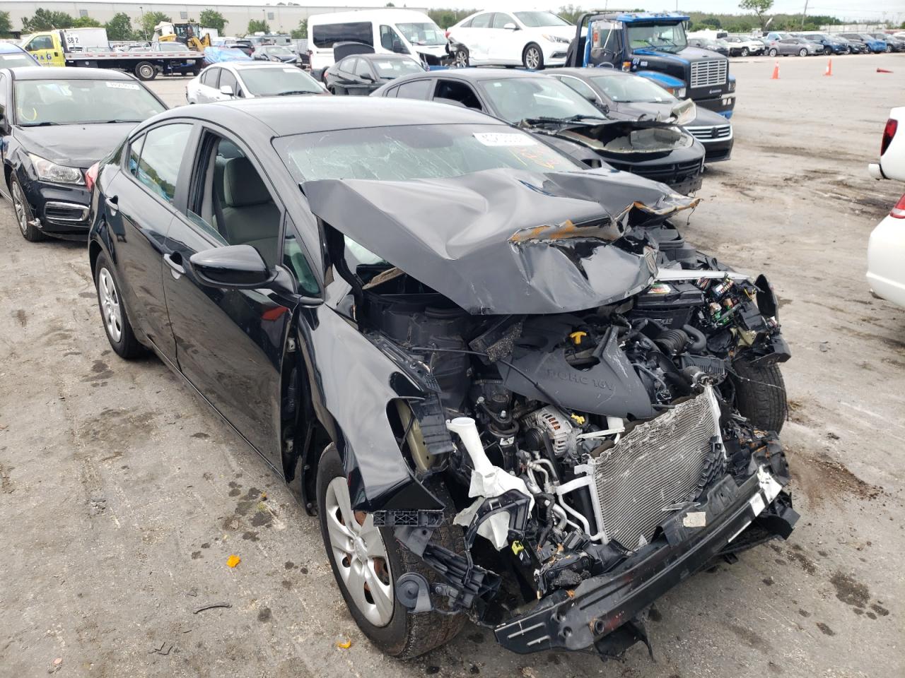 KIA FORTE LX 2015 with VIN KNAFK4A62F5315213 - Photo from auction
