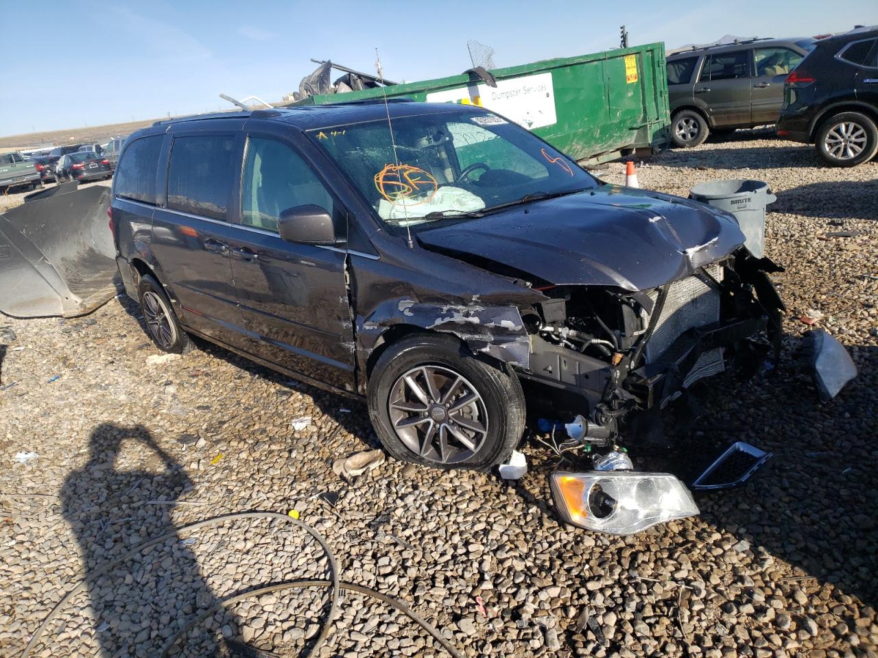 DODGE GRAND CARA 2017 with VIN 2C4RDGCG2HR700410 - Photo from auction