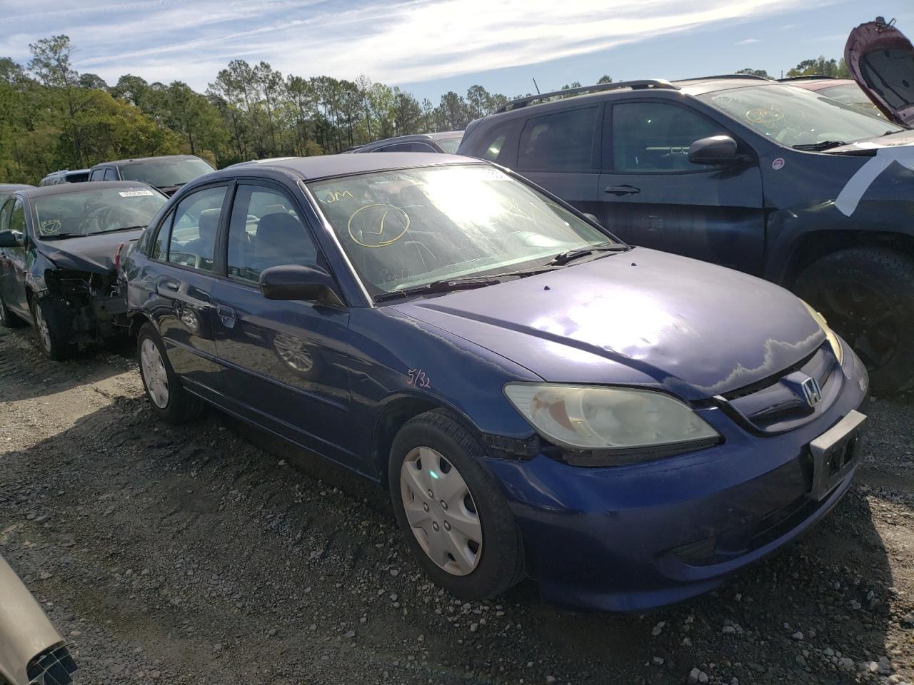 HONDA CIVIC LX 2004 with VIN 2HGES16544H587895 - Photo from auction