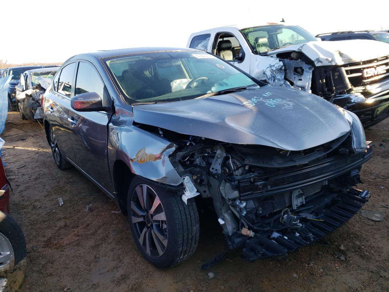 NISSAN SENTRA S 2019 with VIN 3N1AB7AP1KY381033 - Photo from auction