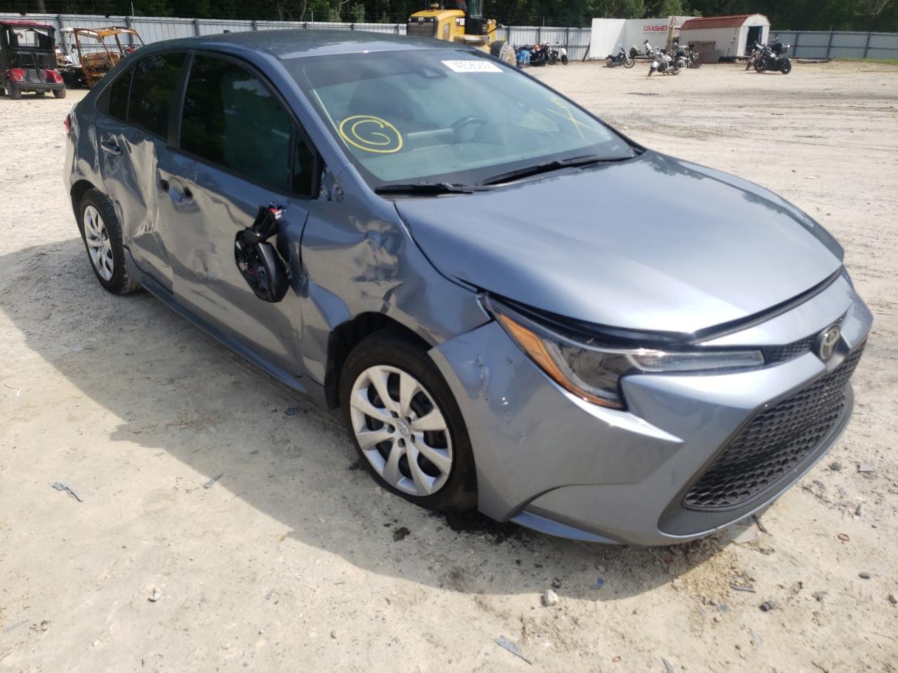 TOYOTA COROLLA LE 2021 with VIN 5YFEPMAE2MP193668 - Photo from auction