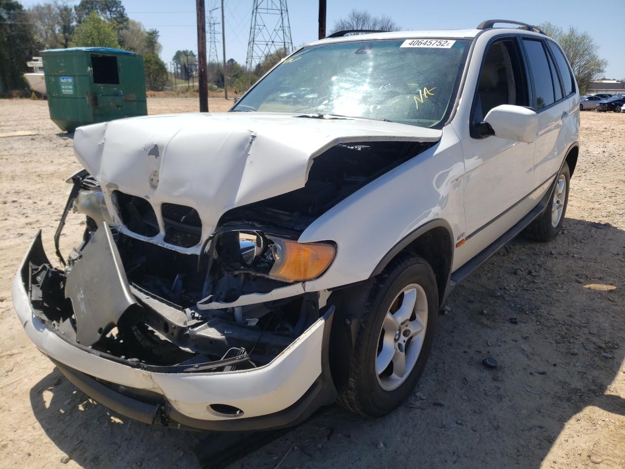 Photo 2 from auction – 2003 BMW X5 3.0I with VIN 5UXFA53593LV93421