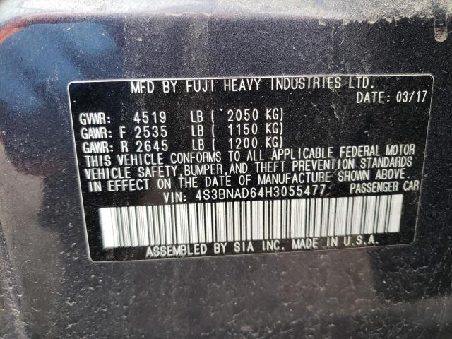 Photo 10 from auction – 2017 SUBARU LEGACY 2.5 with VIN 4S3BNAD64H3055477