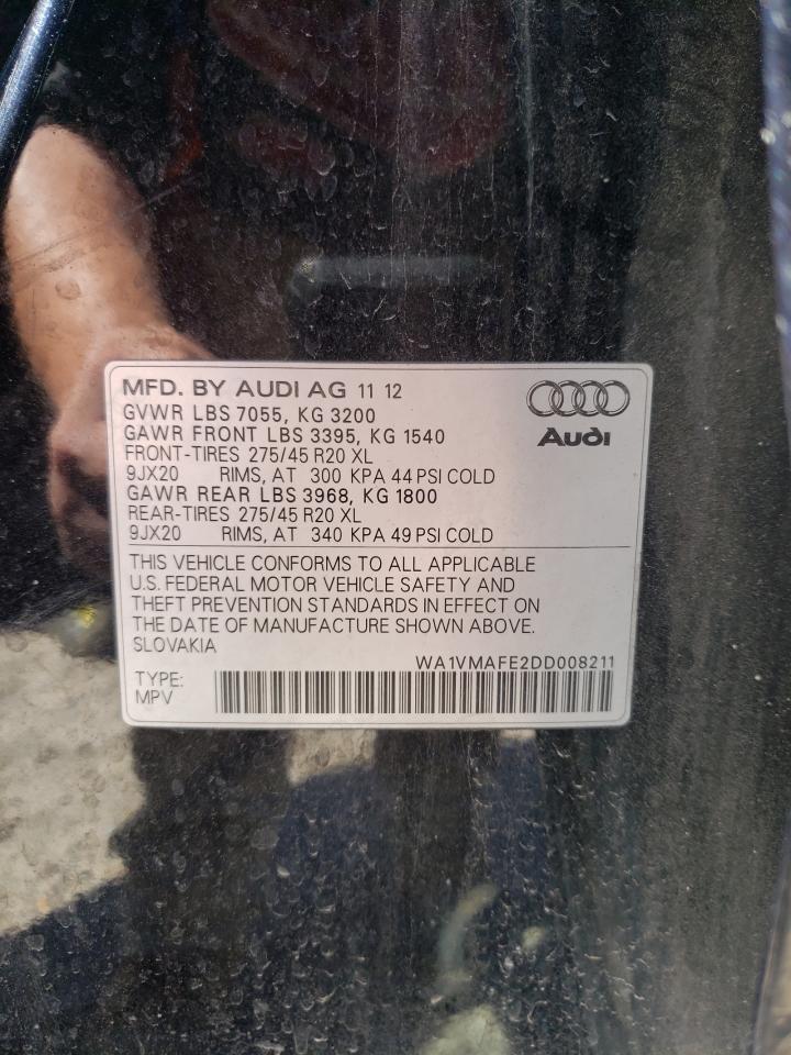 Photo 10 from auction – 2013 AUDI Q7 PRESTIG with VIN WA1VMAFE2DD008211