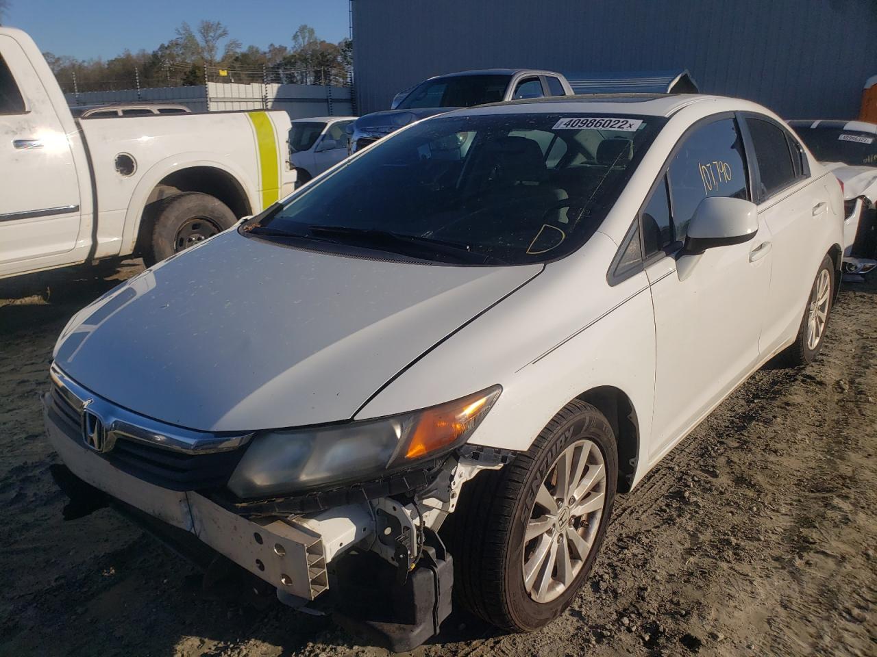 Photo 2 from auction – 2012 HONDA CIVIC EX with VIN 19XFB2F82CE049130