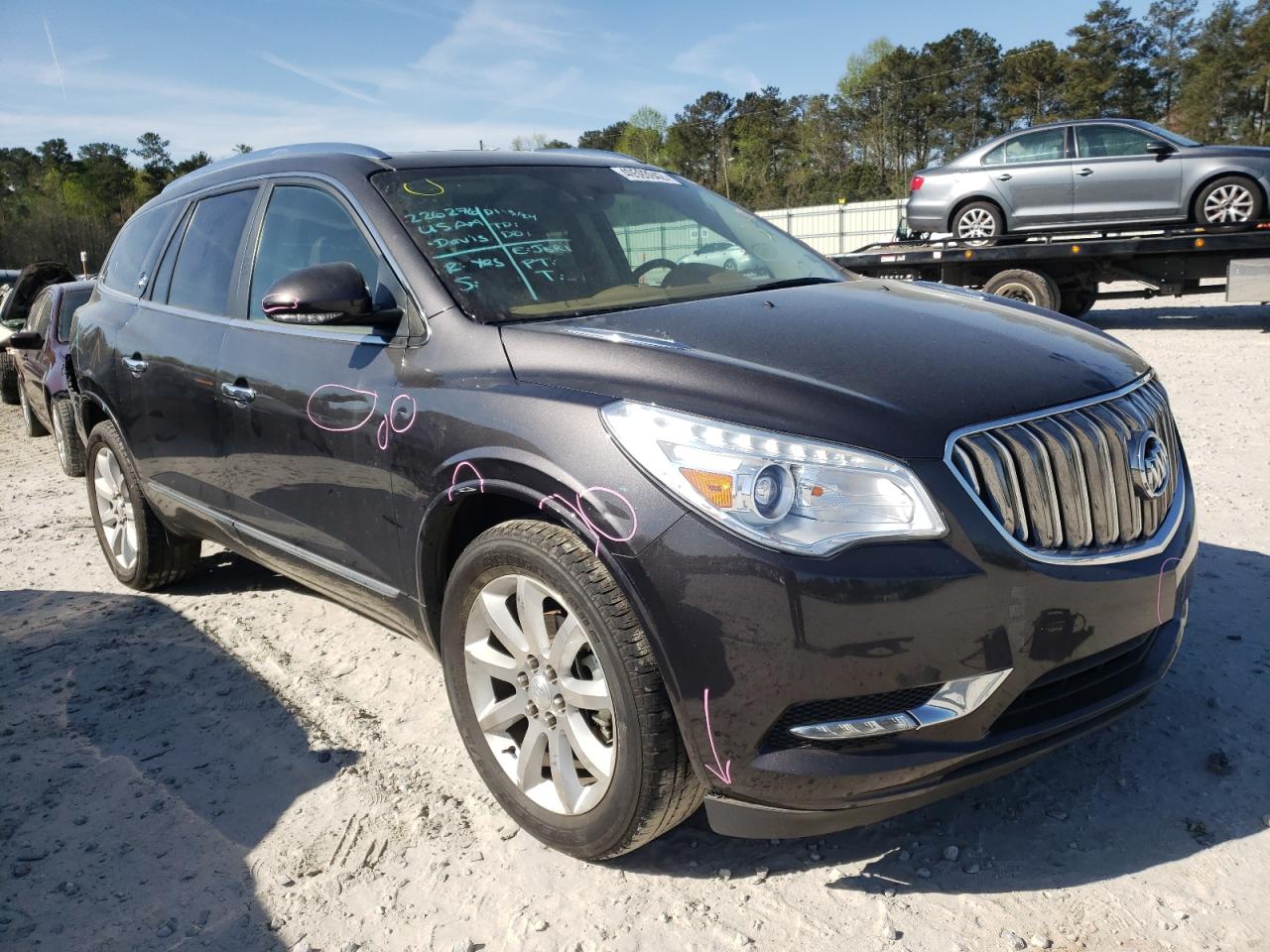 BUICK ENCLAVE 2015 with VIN 5GAKRCKD9FJ343717 - Photo from auction