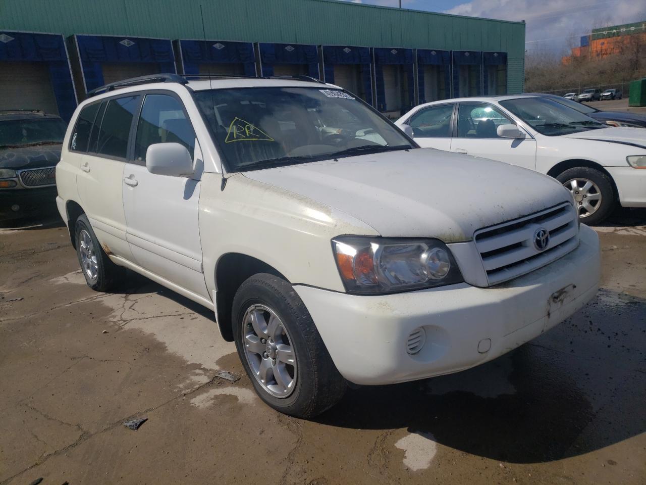 TOYOTA HIGHLANDER 2006 with VIN JTEHD21A960040608 - Photo from auction