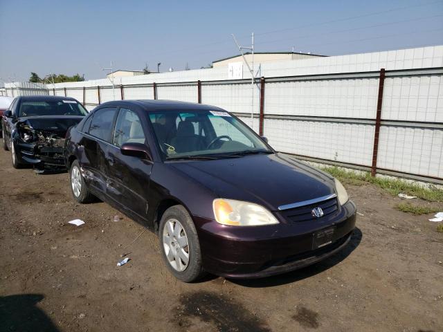 HONDA CIVIC EX 2001 with VIN 2HGES26741H503352 - Photo from auction