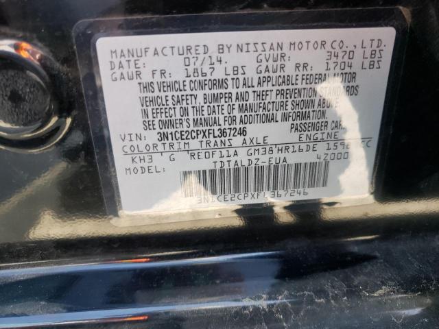 Photo 10 from auction – 2015 NISSAN VERSA NOTE with VIN 3N1CE2CPXFL367246