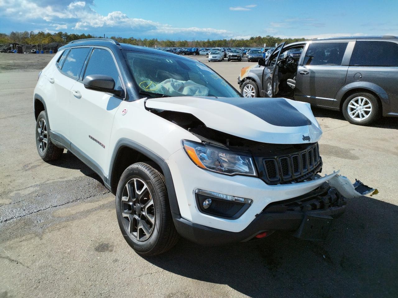 JEEP COMPASS TR 2020 with VIN 3C4NJDDB9LT127262 - Photo from auction