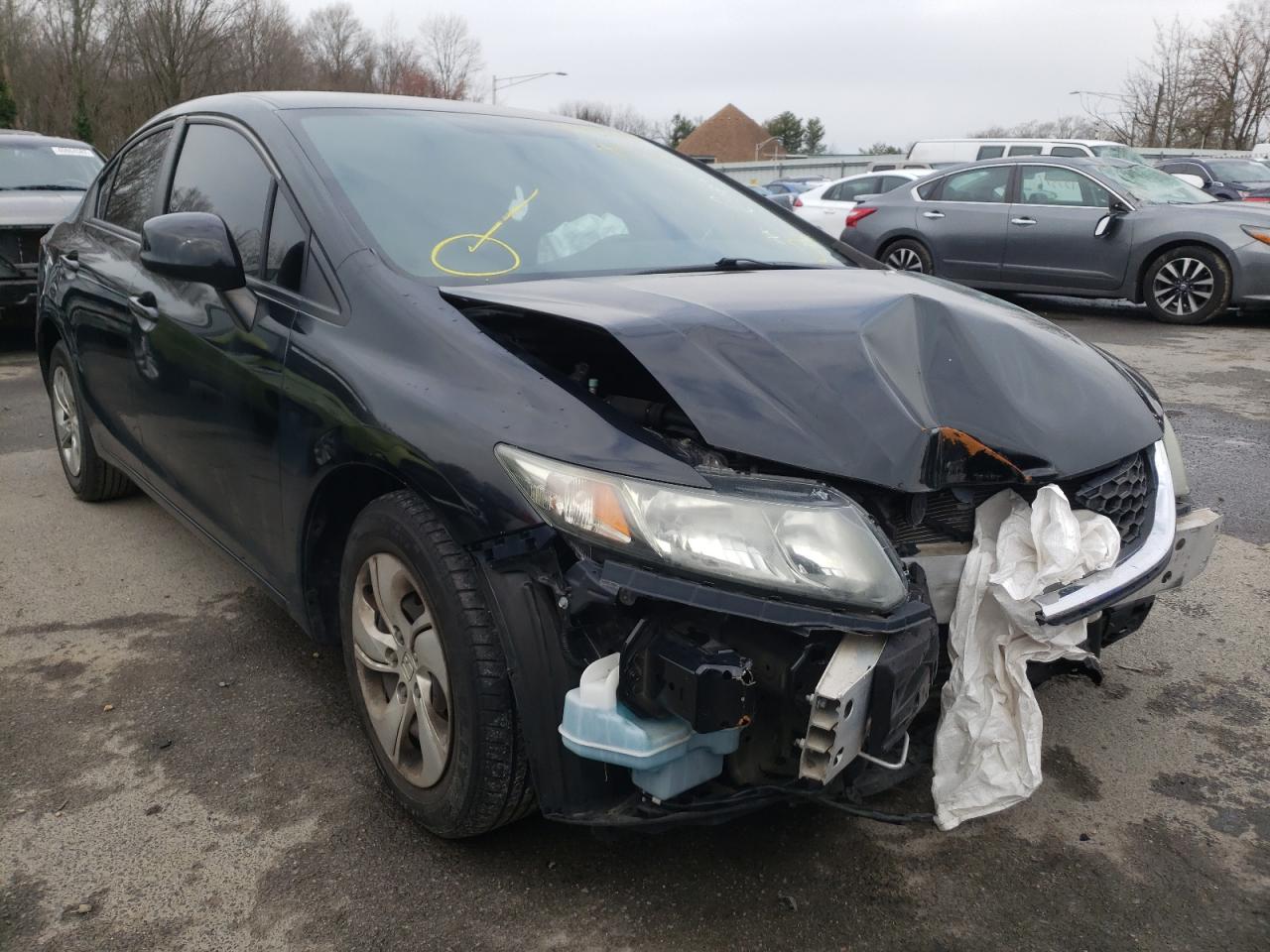 Photo 1 from auction – 2013 HONDA CIVIC LX with VIN 19XFB2F50DE042930