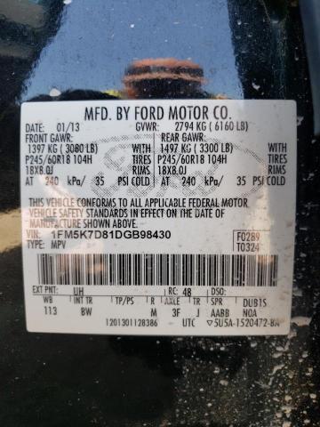 Photo 10 from auction – 2013 FORD EXPLORER X with VIN 1FM5K7D81DGB98430