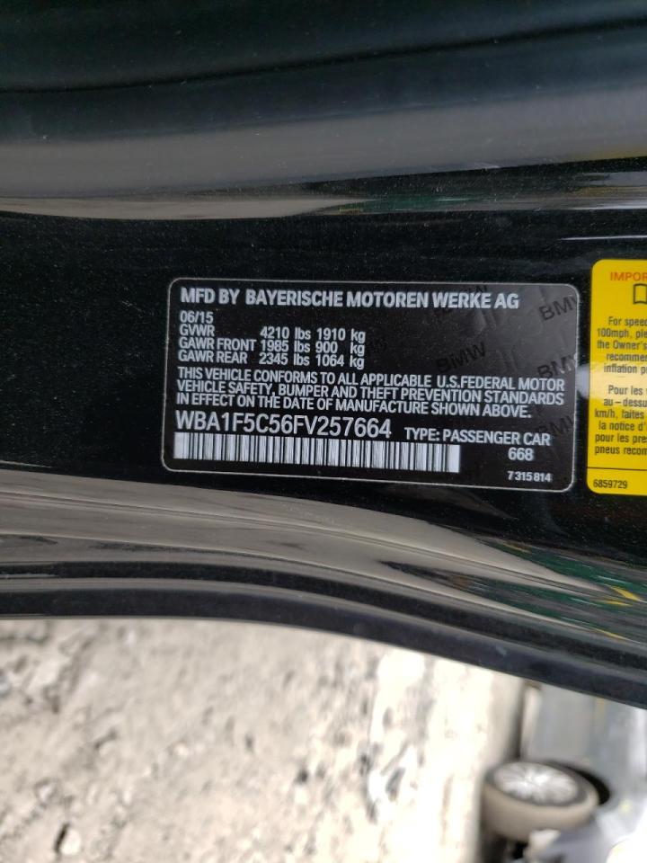 Photo 10 from auction – 2015 BMW 228 I with VIN WBA1F5C56FV257664