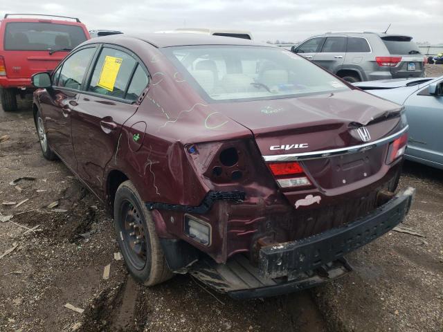 Photo 3 from auction – 2013 HONDA CIVIC LX with VIN 19XFB2F58DE053822