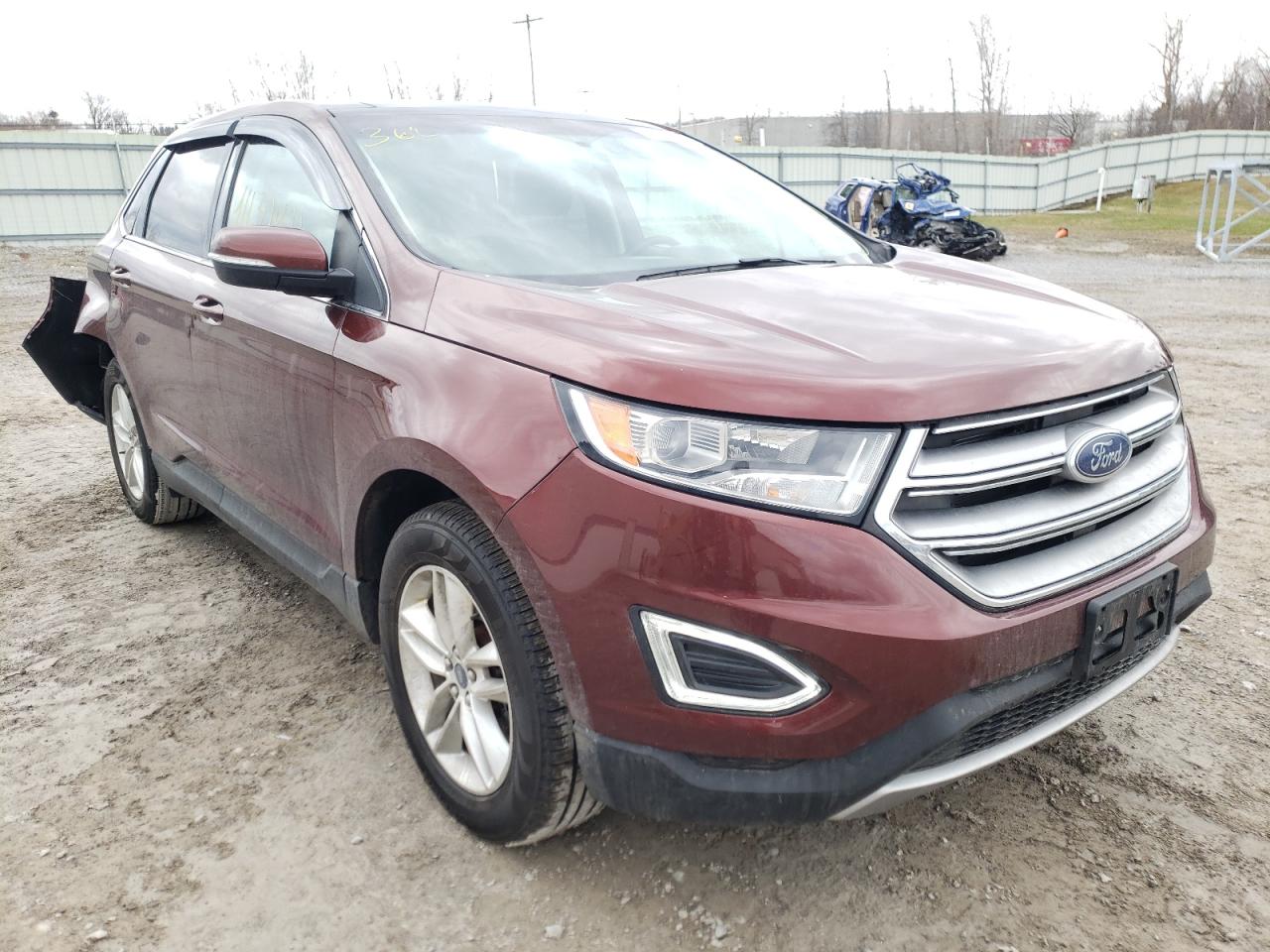 FORD EDGE SEL 2016 with VIN 2FMPK4J98GBC33271 - Photo from auction