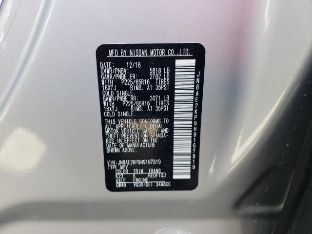 Photo 10 from auction – 2017 NISSAN QUEST S with VIN JN8AE2KP9H9167819