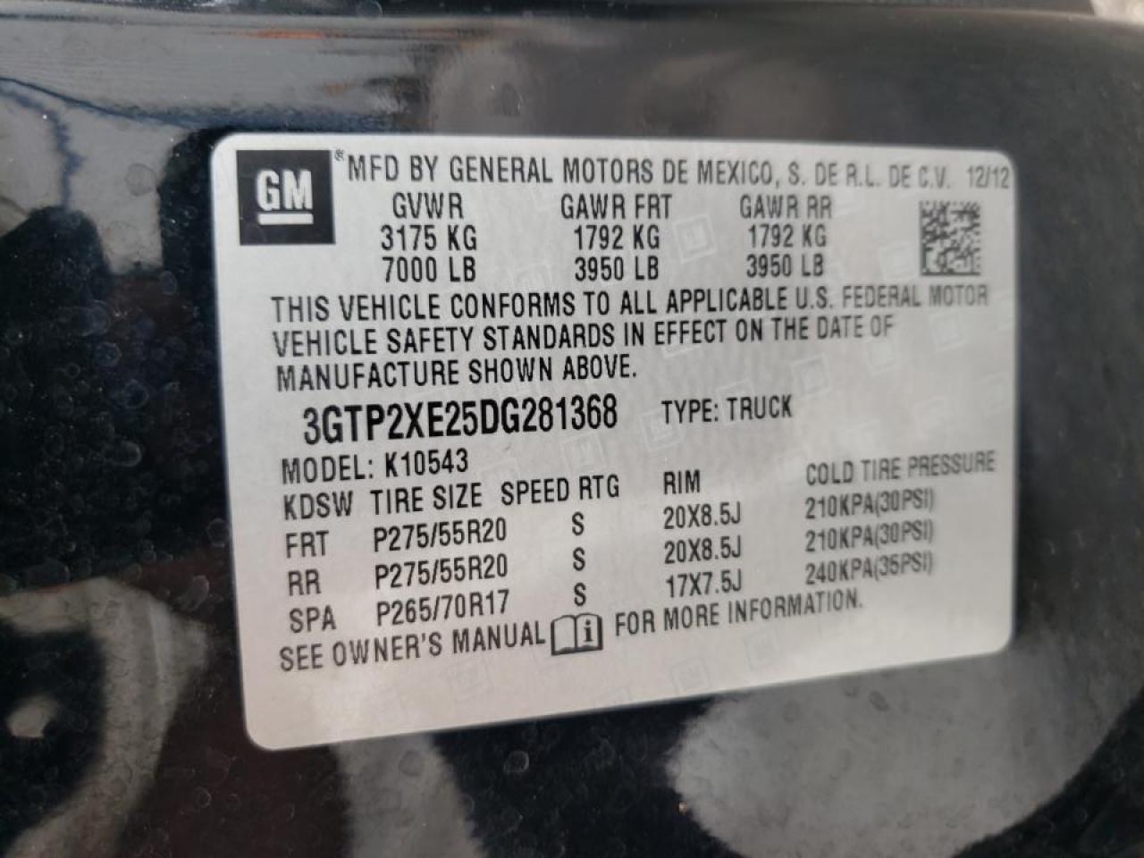Photo 10 from auction – 2013 GMC SIERRA K15 with VIN 3GTP2XE25DG281368