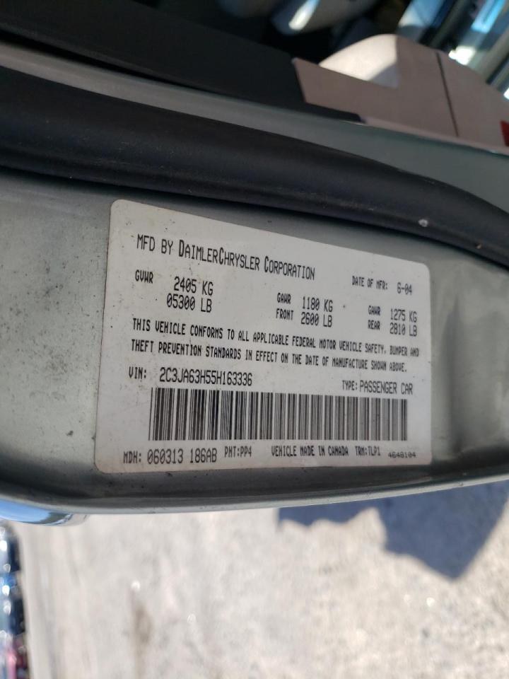Photo 10 from auction – 2005 CHRYSLER 300C with VIN 2C3JA63H55H163336