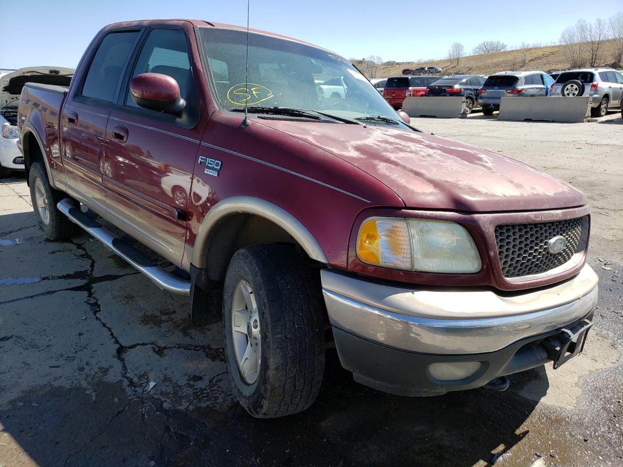 Photo 1 from auction – 2003 FORD F150 SUPER with VIN 1FTRW08L13KB67724