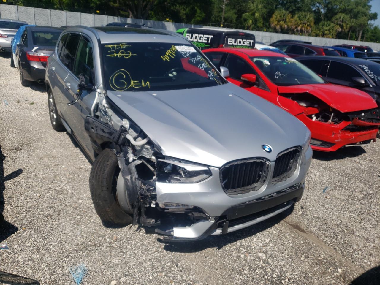 BMW X3 2018 with VIN 5UXTR9C50JLC72998 - Photo from auction