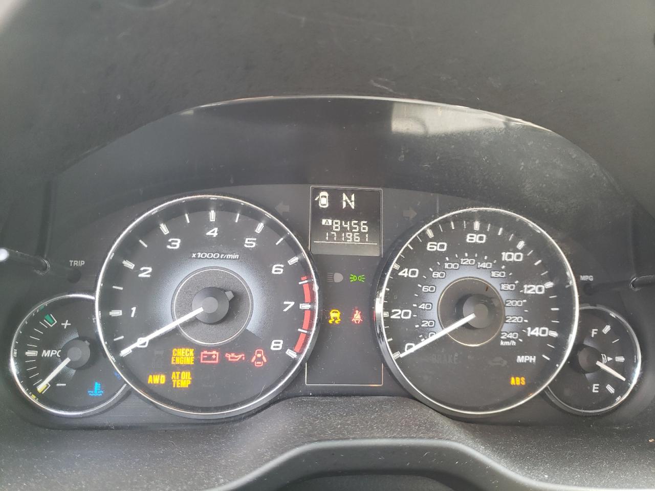 Photo 8 from auction – 2010 SUBARU OUTBACK 2. with VIN 4S4BRBKC0A3354534