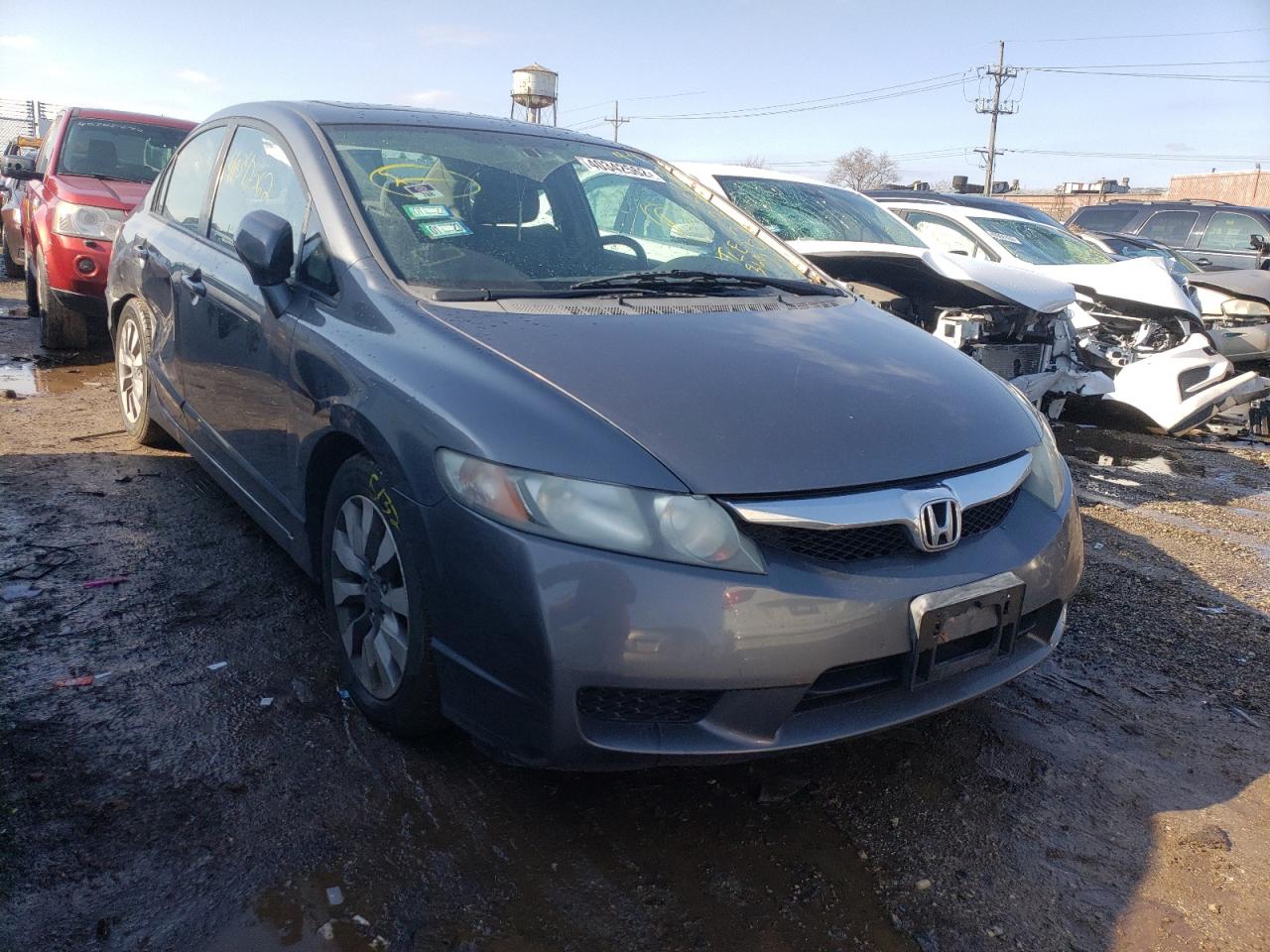 HONDA CIVIC EX 2009 with VIN 19XFA16859E007153 - Photo from auction