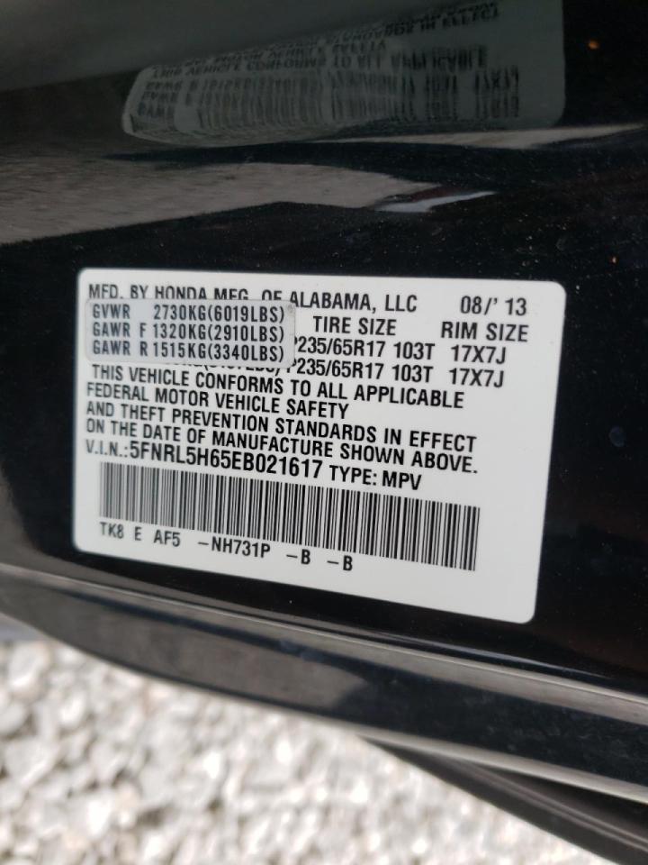 Photo 10 from auction – 2014 HONDA ODYSSEY EX with VIN 5FNRL5H65EB021617
