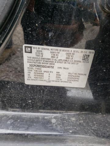 Photo 10 from auction – 2016 CHEVROLET SILVERADO with VIN 3GCPCREC5GG348752