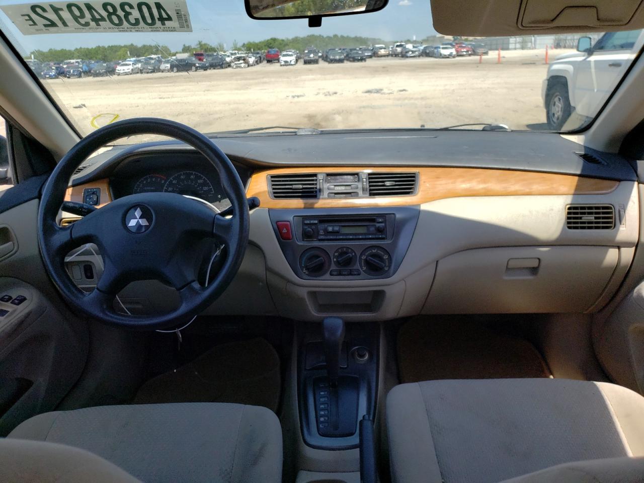 Photo 9 from auction – 2007 MITSUBISHI LANCER ES with VIN JA3AJ26E87U014892