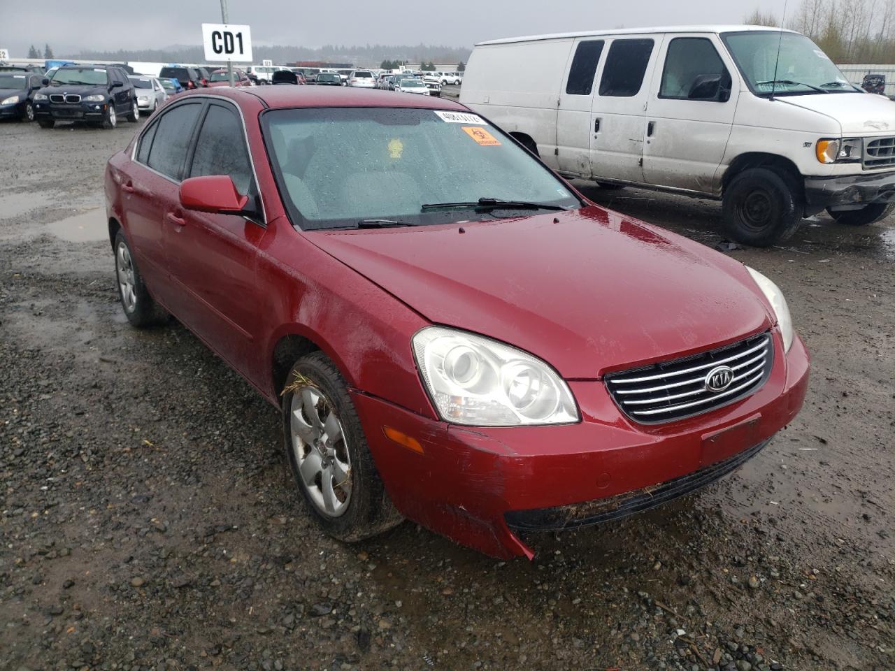 KIA OPTIMA LX 2008 with VIN KNAGE123985254721 - Photo from auction