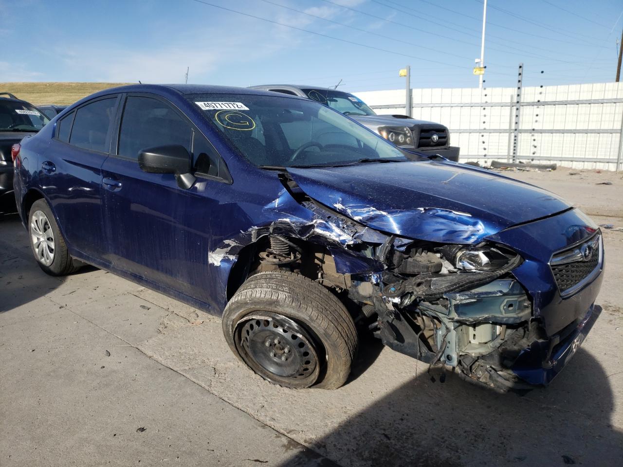 SUBARU IMPREZA 2017 with VIN 4S3GKAA64H3625545 - Photo from auction