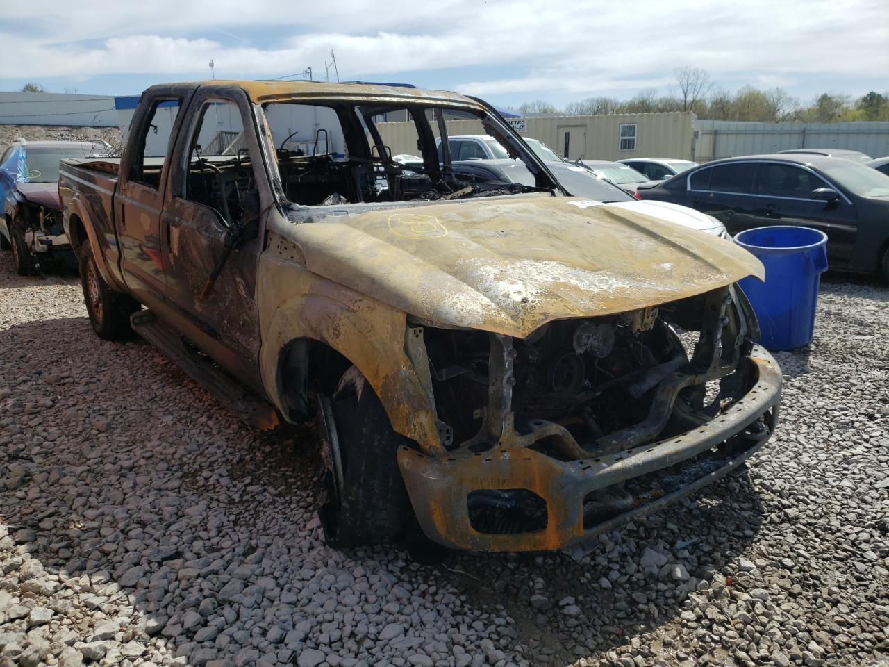 FORD F250 SUPER 2014 with VIN 1FT7W2BT6EEB57638 - Photo from auction