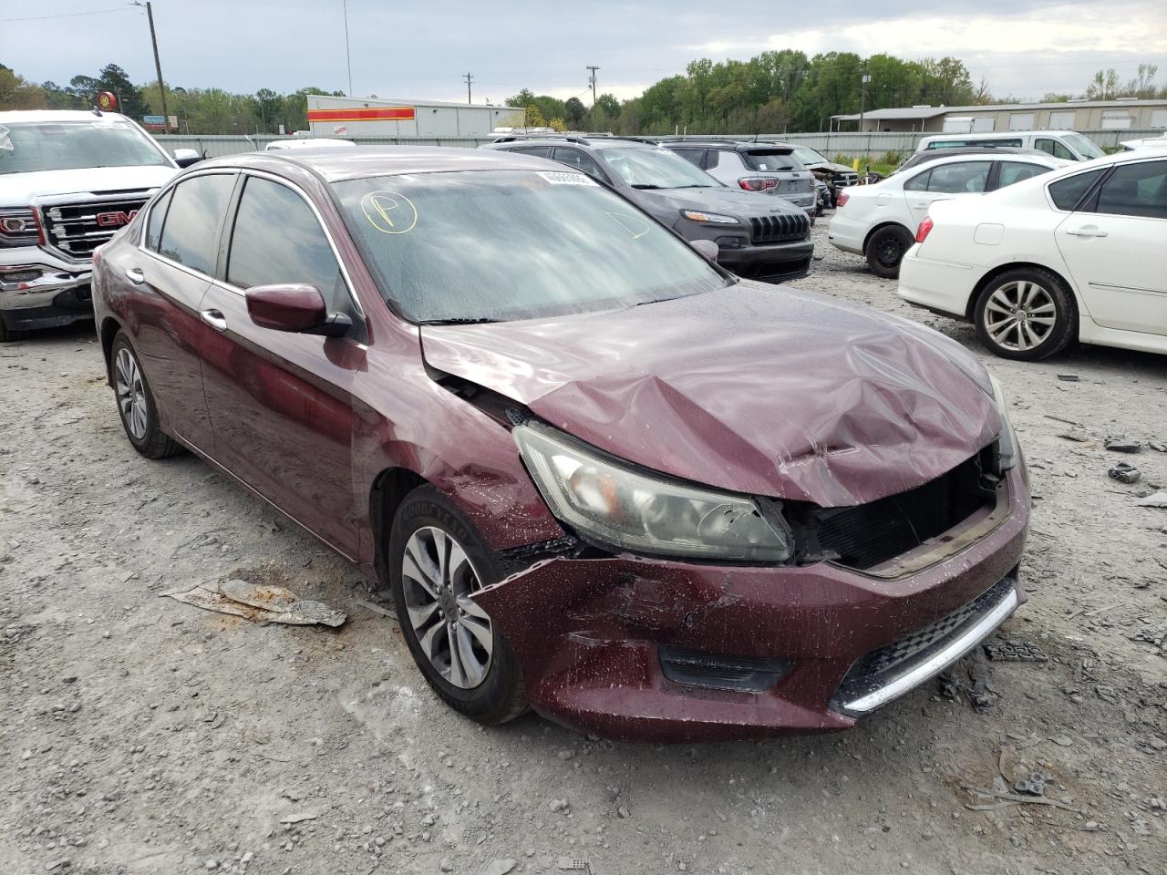 HONDA ACCORD LX 2014 with VIN 1HGCR2F33EA060583 - Photo from auction