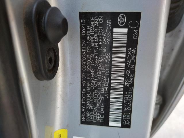 Photo 10 from auction – 2013 TOYOTA COROLLA BA with VIN JTDBU4EE1DJ117286