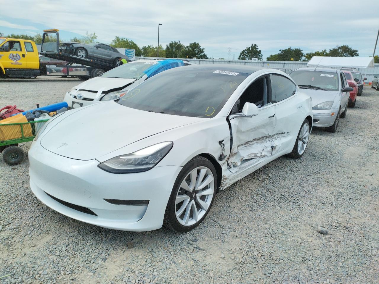 Photo 2 from auction – 2019 TESLA MODEL 3 with VIN 5YJ3E1EB7KF390341