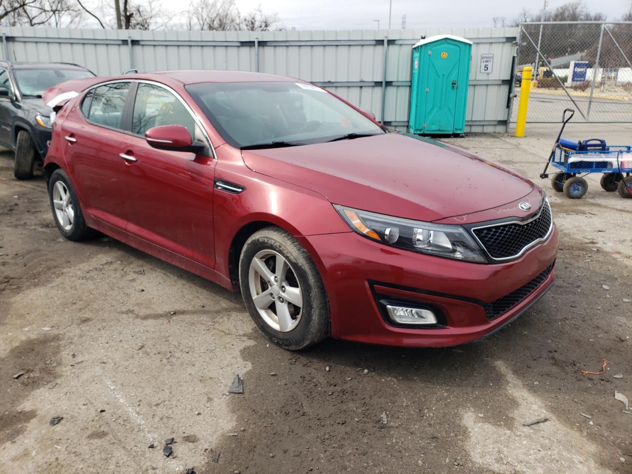 KIA OPTIMA LX 2014 with VIN 5XXGM4A73EG267676 - Photo from auction