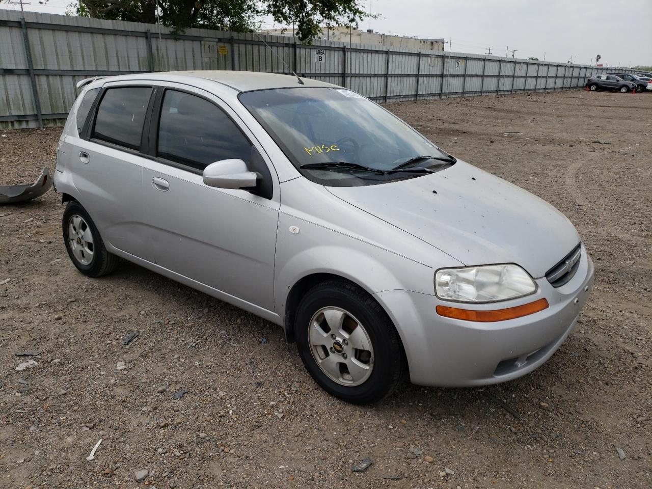 CHEVROLET AVEO BASE 2006 with VIN KL1TD66696B619636 - Photo from auction