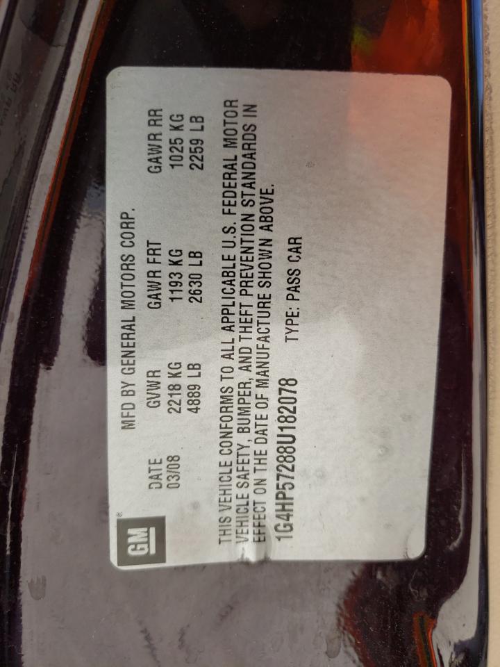 Photo 10 from auction – 2008 BUICK LUCERNE CX with VIN 1G4HP57288U182078